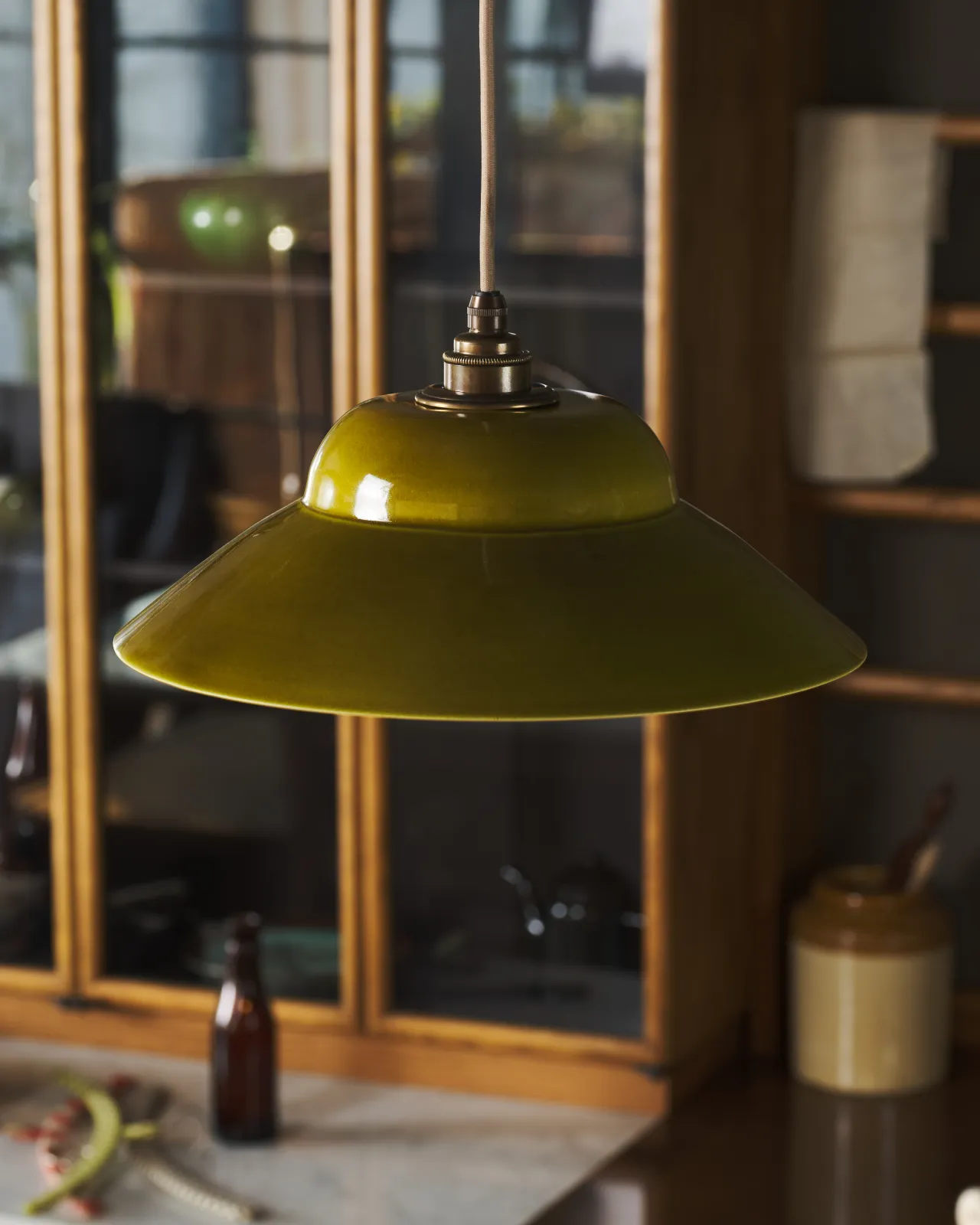 The Chartreuse Bonnet Pendant Light | deVOL Kitchens